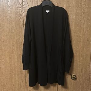 Avenue, black mid length cardigan, 18/20